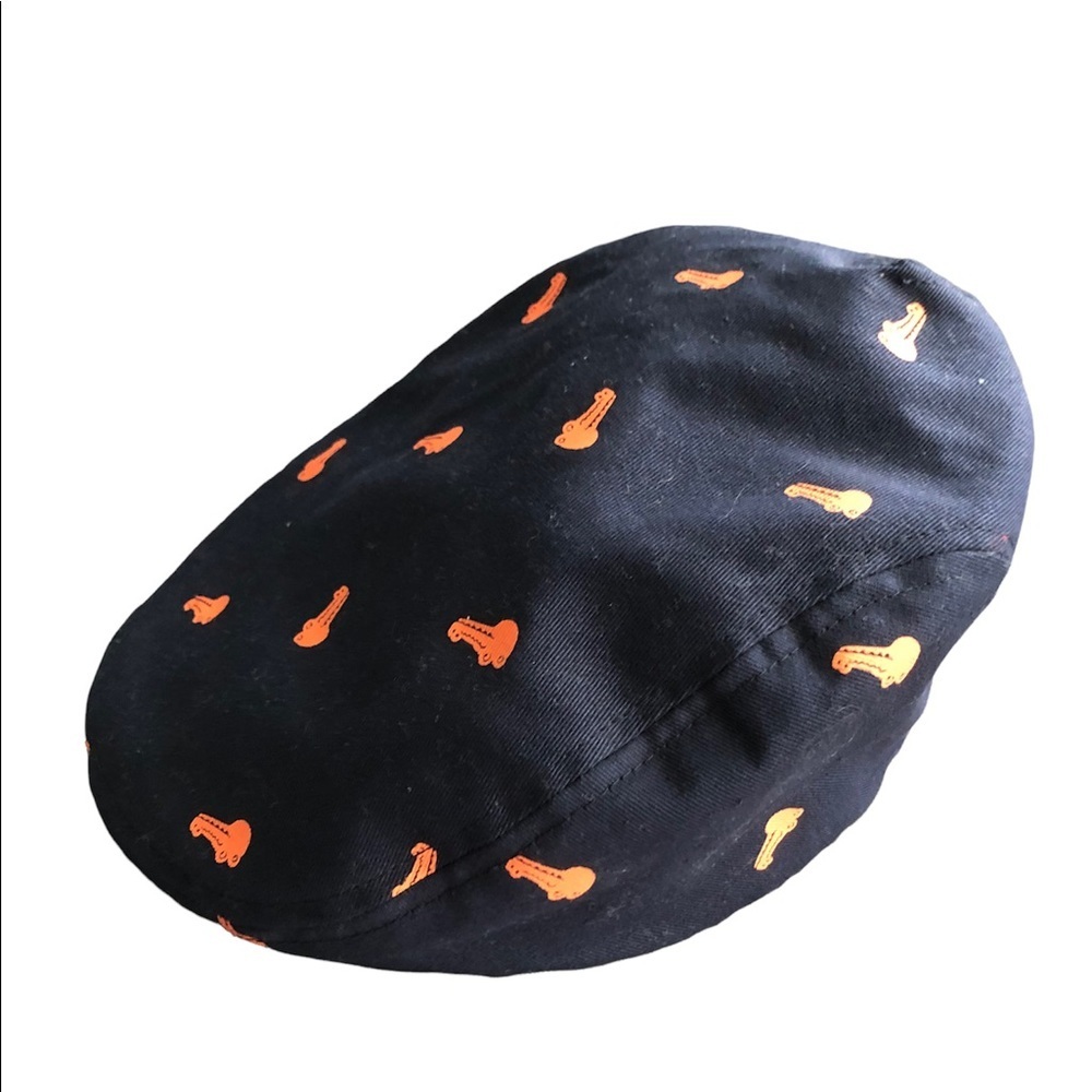 🇺🇸 BUNDLE ONLY - 5/$15 Crocodile Kangol Style Cap, Toddler 2-6y, Blue & Orange